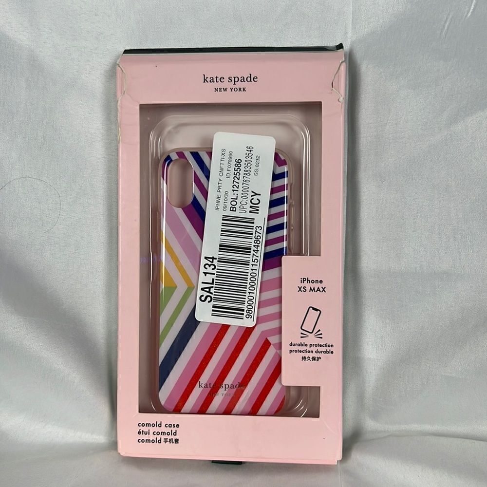 Kate Spade multiple colored phone case iPhone XS